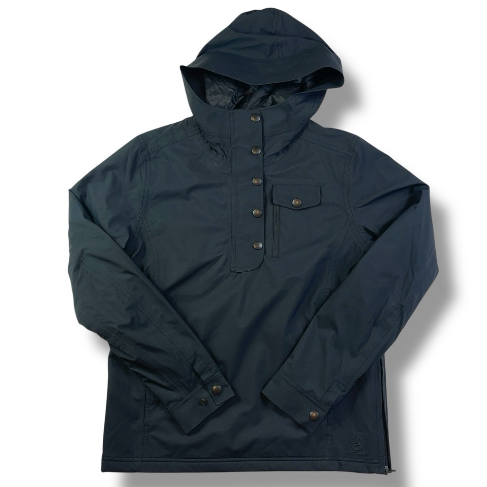 Aether Jacket Womens Size 3 Small Black Insulated Quilt Lined Anorak Hood Shell